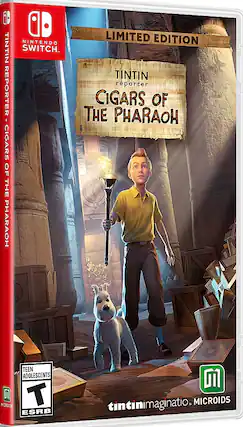 Front. Microids - Tintin Reporter: Cigars of the Pharaoh. - T (Teen 13+)