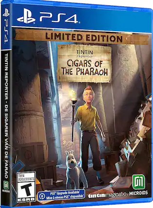 Front. Microids - Tintin Reporter: Cigars of the Pharaoh. - T (Teen 13+)