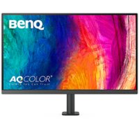 BenQ - AQCOLOR PD3205UA Designer 31.5" IPS LED 4K UHD Monitor with HDR10 and Ergo Stand (HDMI/DP/USB-C 90W/USB Type B) - Gray - Front_Zoom