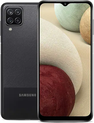 Front. Samsung - Pre-Owned Galaxy A12 32GB (Unlocked) - Black.