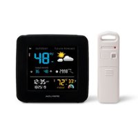 AcuRite - Digital Weather Forecaster with Indoor/Outdoor Temperature and Indoor Humidity - White/Black - Front_Zoom