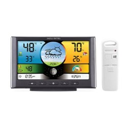 AcuRite - Weather Station with Color Display and Wireless Sensor for Indoor and Outdoor Conditions - Front_Zoom