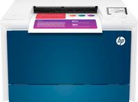 HP - LaserJet Pro 4201dw Wireless Color Laser Printer - White/Blue - Front_Zoom