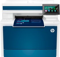 HP - LaserJet Pro 4301fdw Wireless Color All-in-One Laser Printer - White/Blue - Front_Zoom