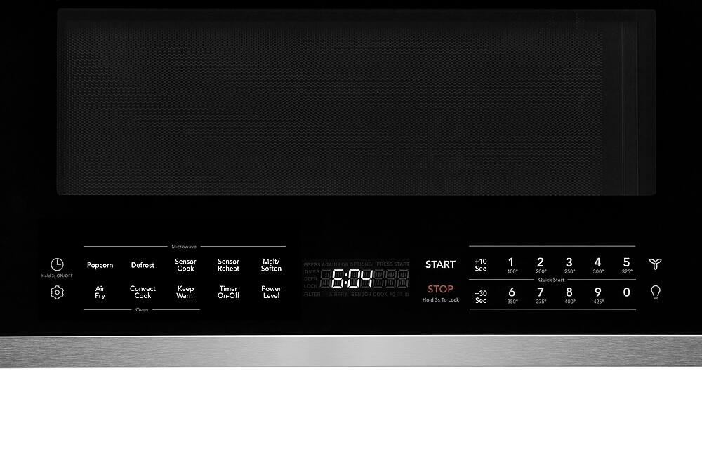 Alt View 15. Frigidaire - Gallery 1.9 Cu. Ft. Over-the Range Microwave with Air Fry - Smudge Proof Stainless Steel.