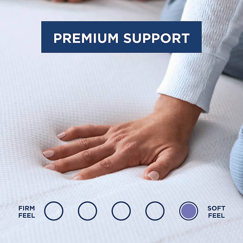 Left. Tempur-Pedic - TEMPUR-Adapt® 3" Memory Foam Mattress Topper, Caifornia  King - White.