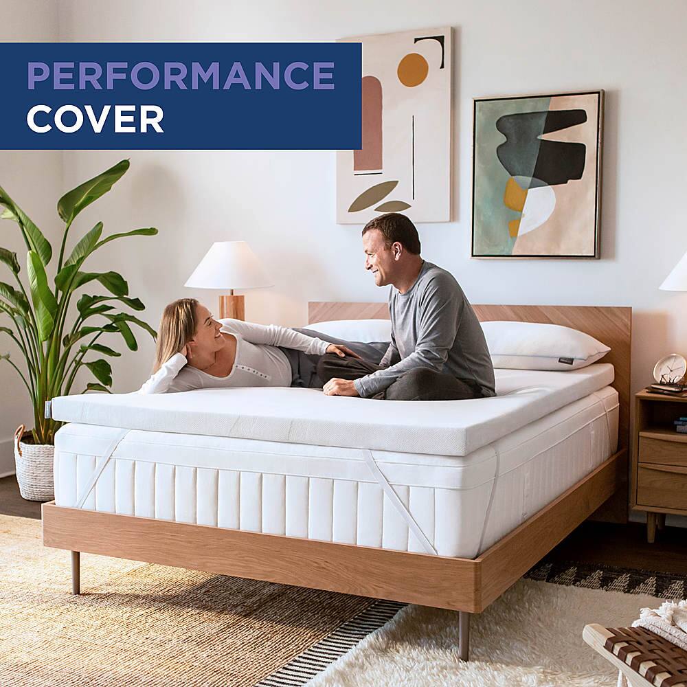 Alt View 11. Tempur-Pedic - TEMPUR-Adapt® 3" Memory Foam Mattress Topper, King - White.