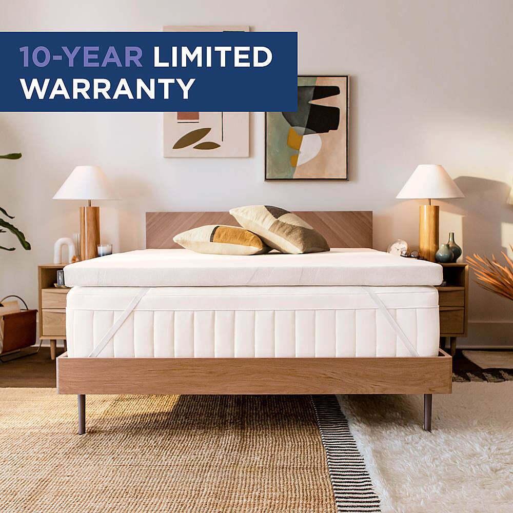 Alt View 16. Tempur-Pedic - TEMPUR-Adapt® 3" Memory Foam Mattress Topper, King - White.