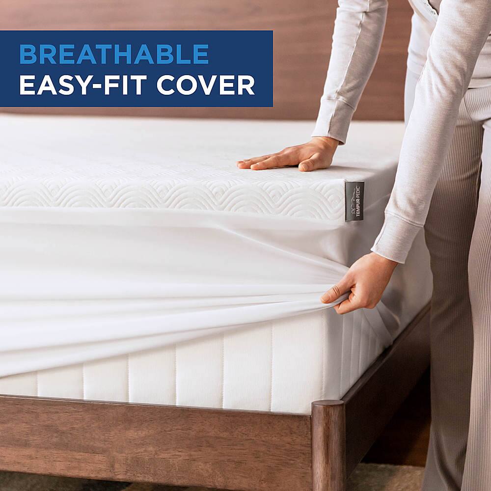 Alt View 11. Tempur-Pedic - TEMPUR-Cloud® 2" Memory Foam Mattress Topper, Twin - White.