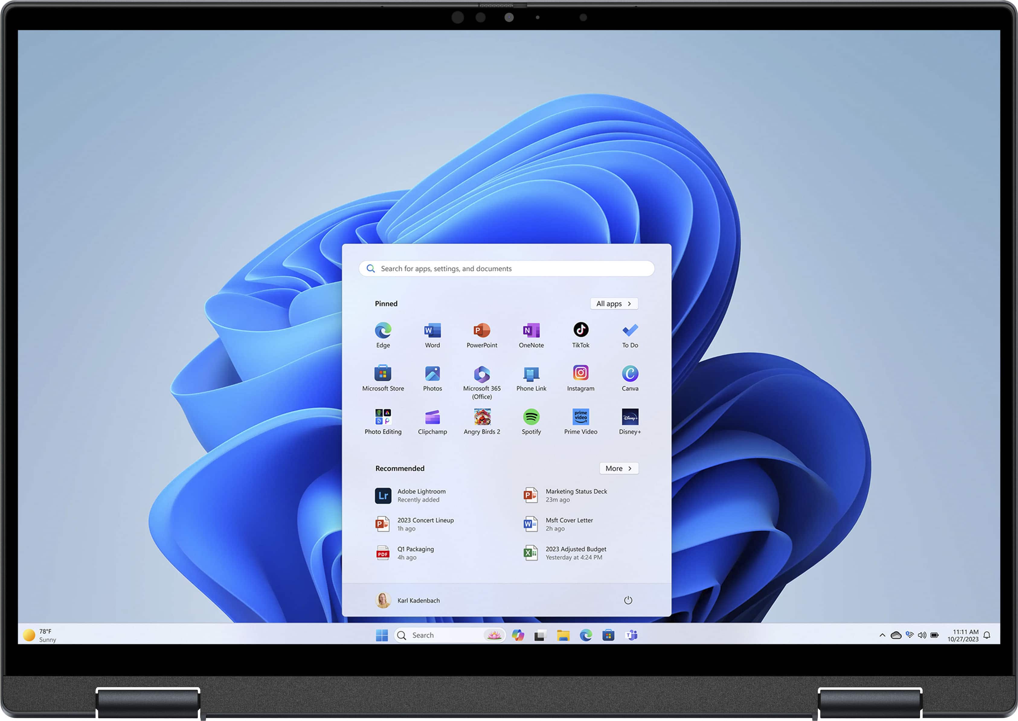 Alt View 11. Dell - Inspiron 16.0" 2-in-1 OLED Touch Laptop - 13th Gen Intel Evo i7 - 16GB Memory - NVIDIA GeForce MX550 - 1TB SSD - Stylus - Dark River Blue.