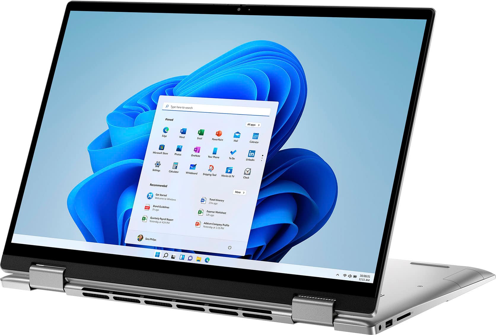 Alt View 17. Dell - Inspiron 16.0" 2-in-1 Touch Laptop - 13th Gen Intel Evo i5 - 8GB Memory - 512GB SSD - Platinum Silver.