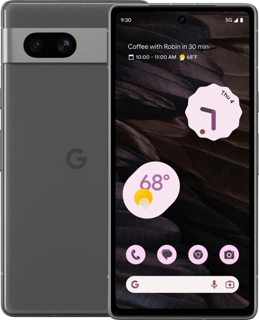 Google Pixel 7a 128GB 5G SIM Free Smartphone - Charcoal GA03694-GB