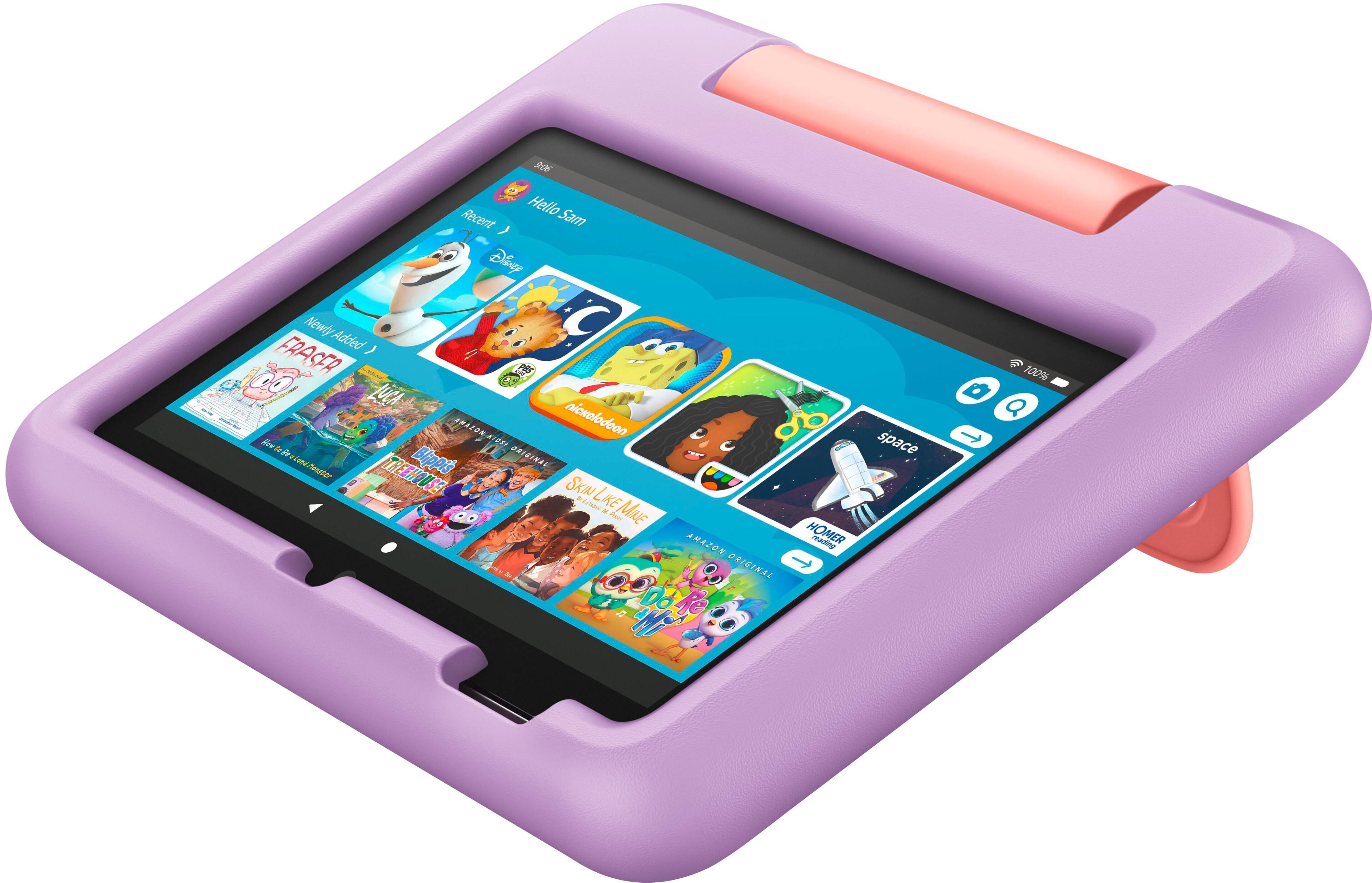 Alt View 12. Amazon - Kid-Proof Case for 12th Gen Fire 7 tablet, 2022 release - PURPLE.