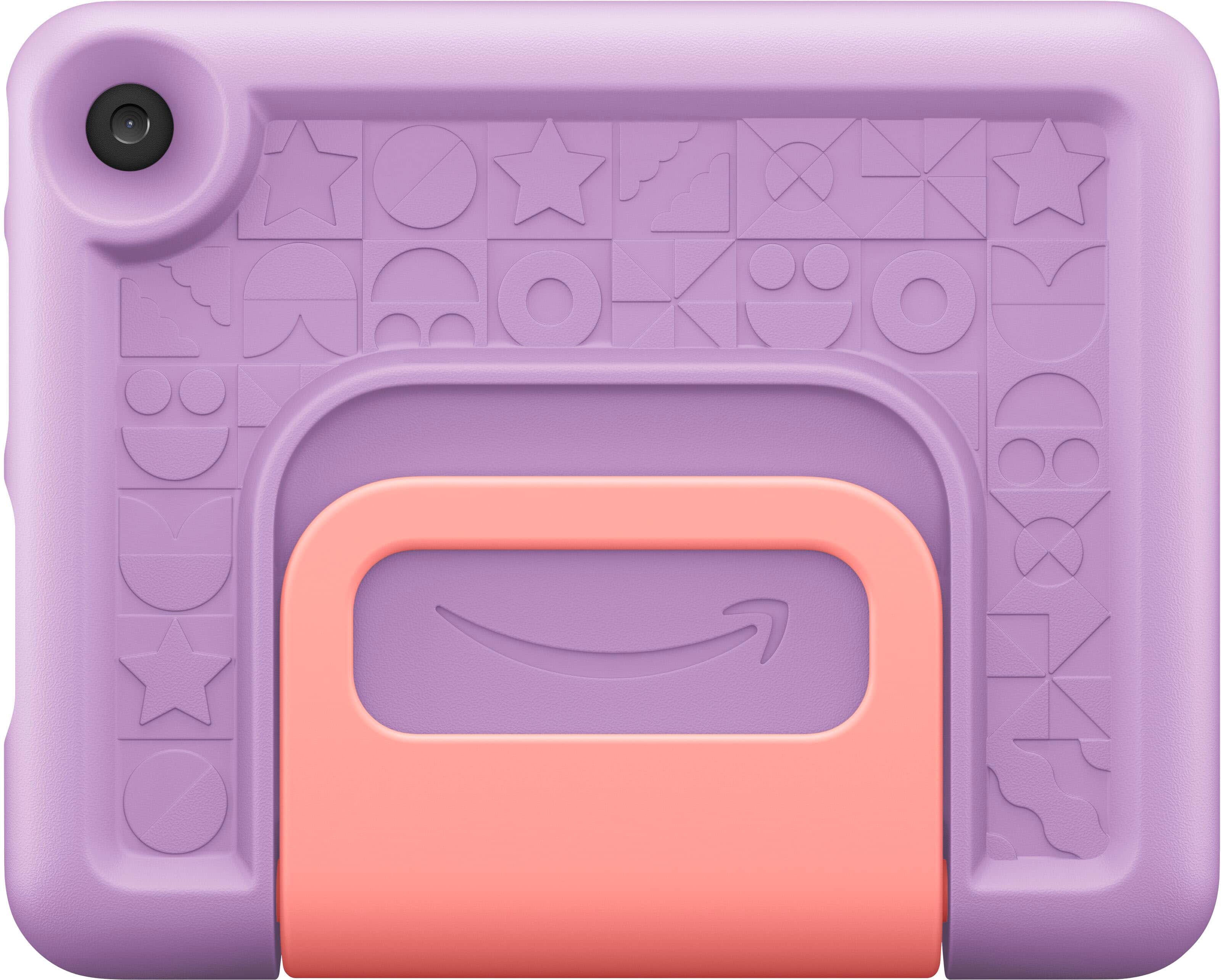 Left. Amazon - Kid-Proof Case for 12th Gen Fire 7 tablet, 2022 release - PURPLE.