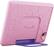 Angle. Amazon - Kid-Proof Case for 11th Gen Fire HD 10 Tablet, 2021 release - LAVENDER.