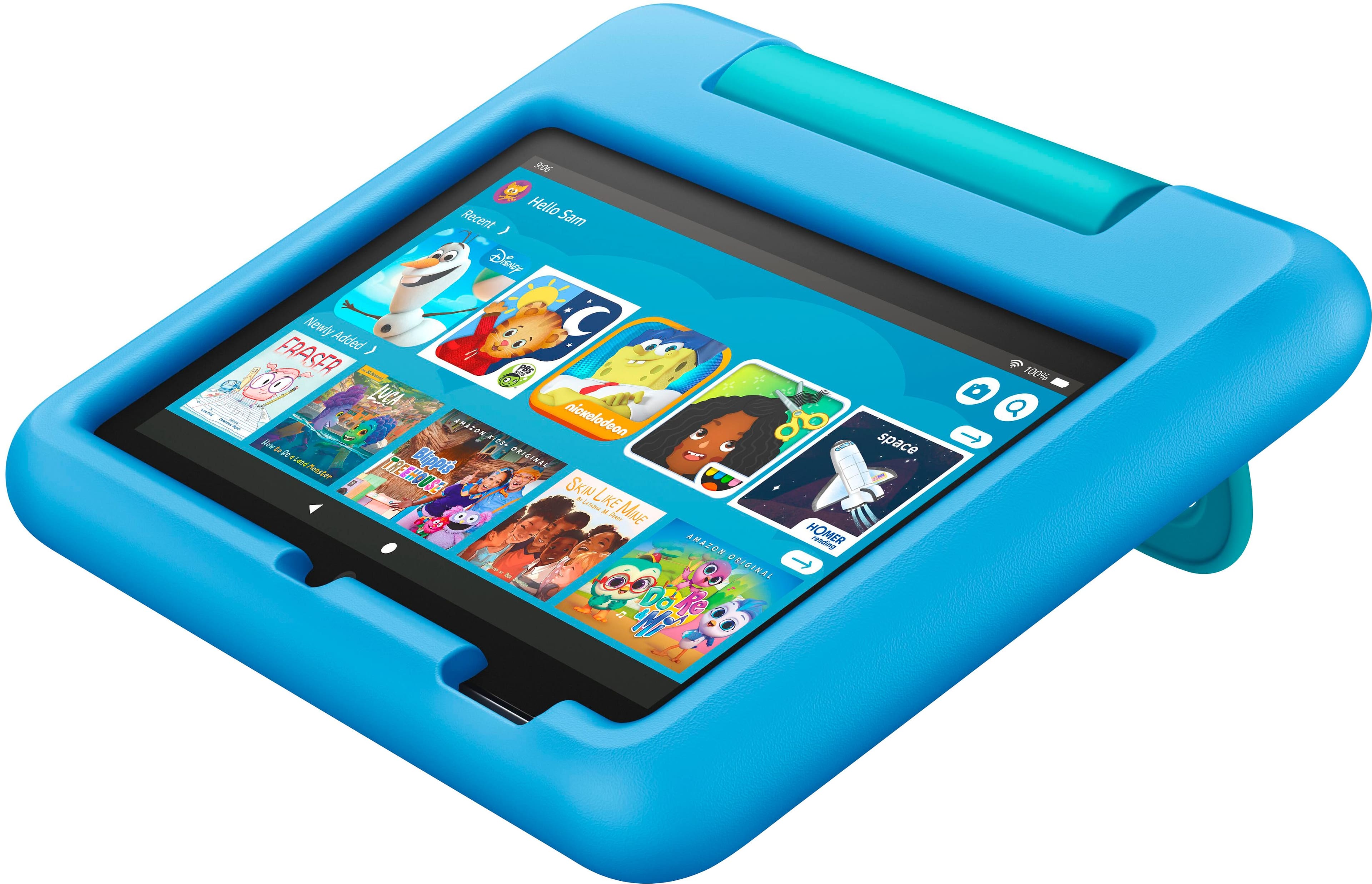 Alt View 12. Amazon - Kid-Proof Case for 12th Gen Fire 7 Tablet, 2022 release - Blue.