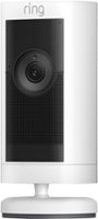 Ring - Stick Up Cam Pro Battery Indoor/Outdoor Security Camera with 3D Motion Detection, HDR Video and Color Night Vision, Wht - White - Front_Zoom
