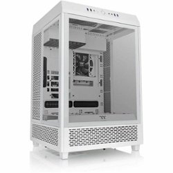 Thermaltake - Tower 500 Snow Tempered Glass Vertical Mid Tower Case - White - Front_Zoom