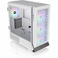 Thermaltake - Ceres 500 TG ARGB Mid Tower Case - White - Front_Zoom