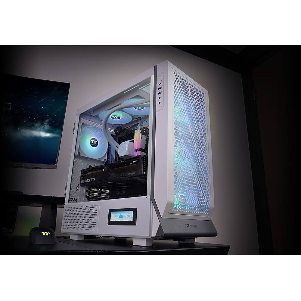 Thermaltake Ceres 500 TG ARGB Snow Mid Tower Chassis White CA-1X5