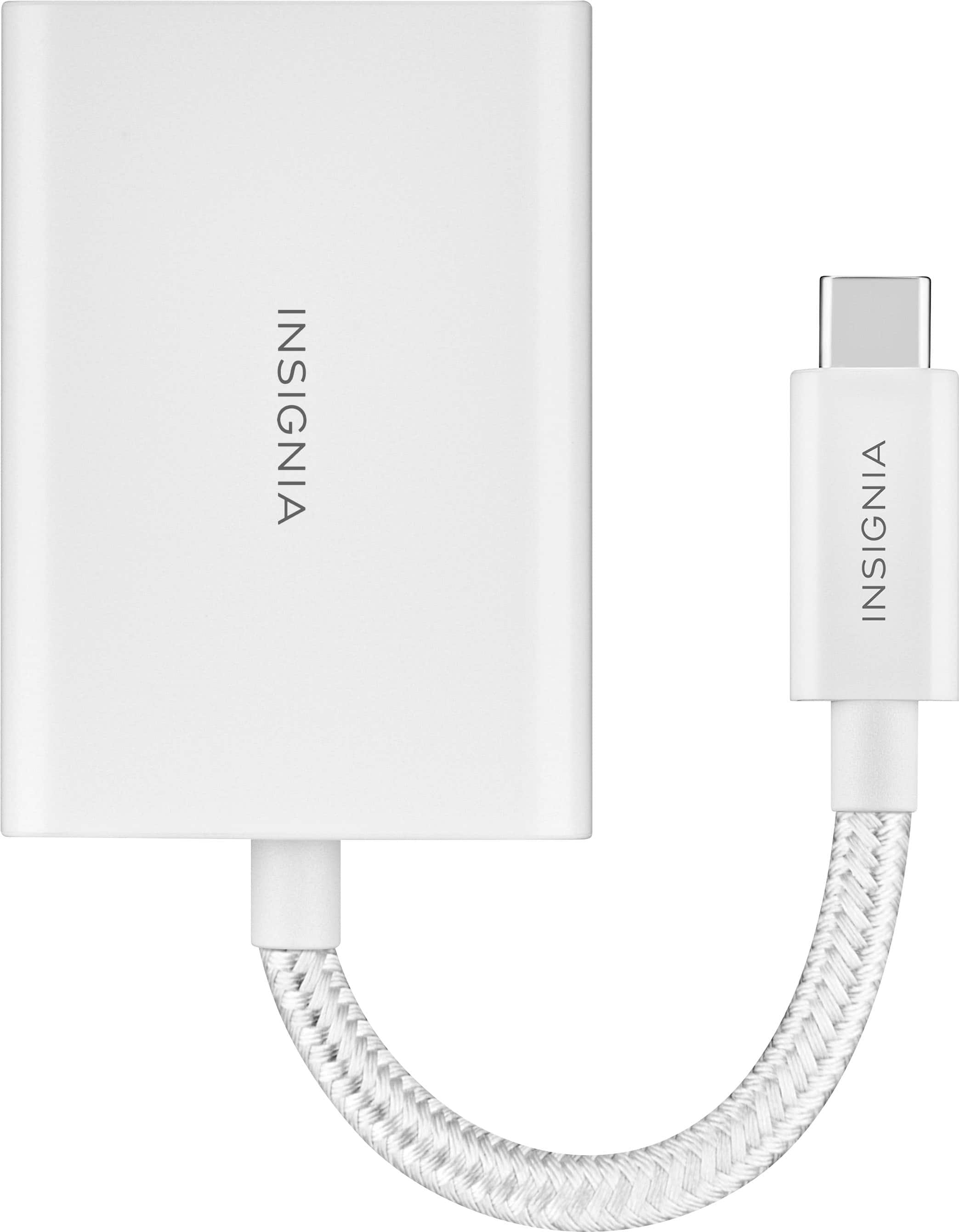 Alt View 15. Insignia™ - USB-C-to-SD/microSD Dual-Slot Card Reader - White.