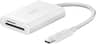 Insignia™ - USB-C-to-SD/microSD Dual-Slot Card Reader - White