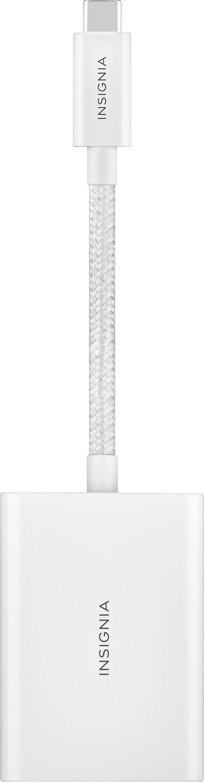 Alt View 16. Insignia™ - USB-C-to-SD/microSD Dual-Slot Card Reader - White.