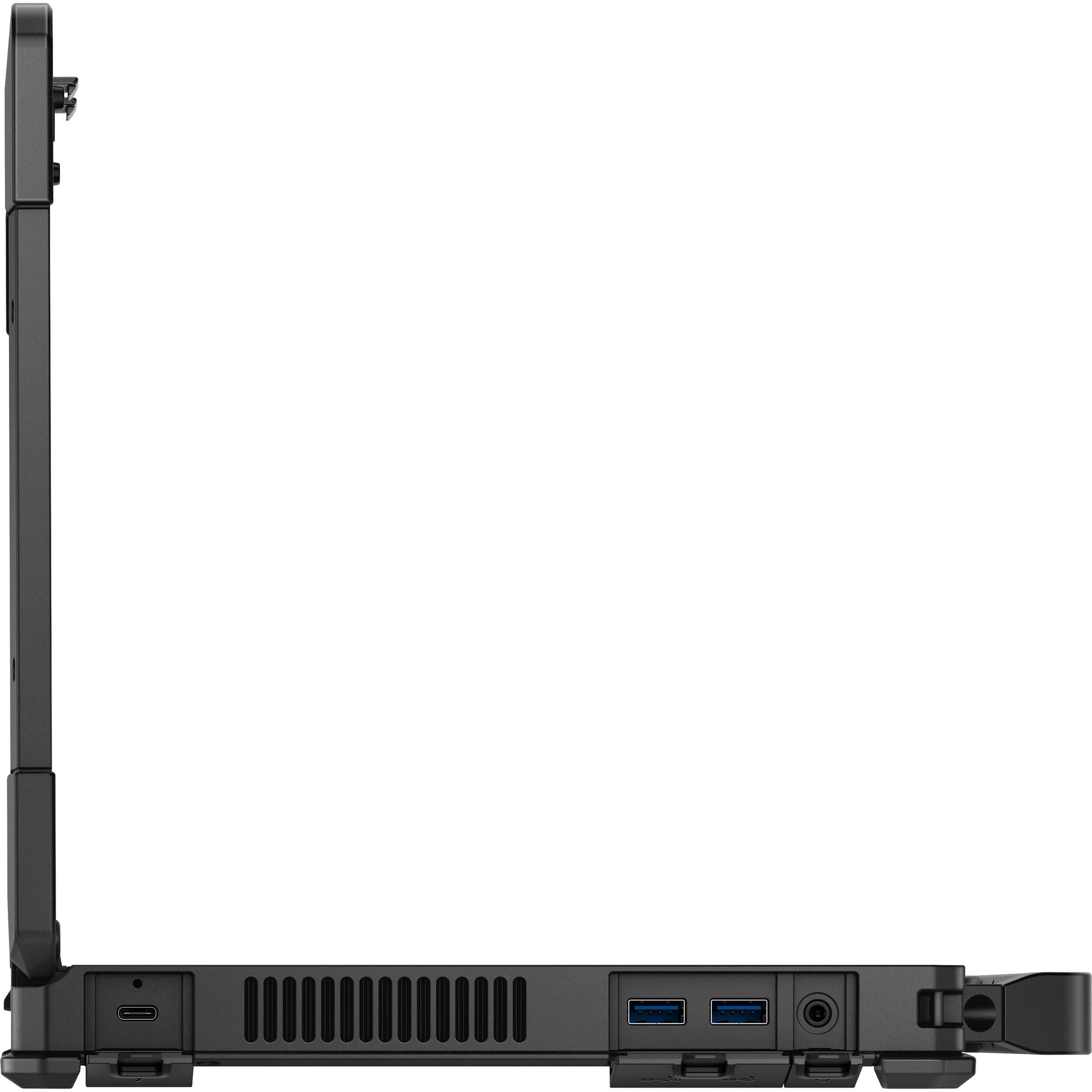 Alt View 1. Dell - Dell Pro Rugged 14 FHD Laptop – Intel Core Ultra 5 135U, 16GB RAM, 1TB SSD, Intel Graphics, Backlit KB, Windows 11 Pro - Black.