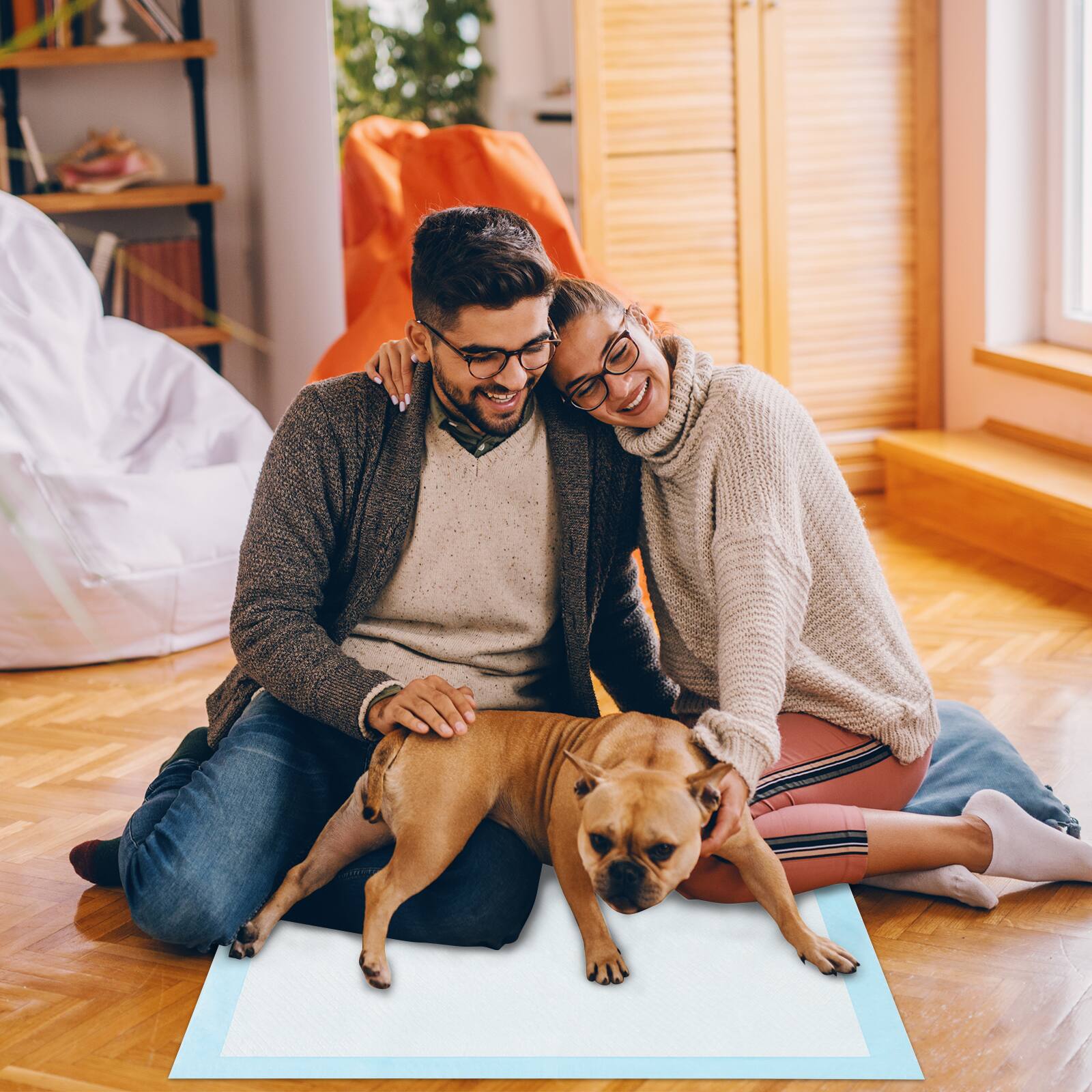 Alt View 3. Gymax - Gymax 24''x 17''(300 Counts) Dog Potty Training Pads Puppy Pee Pads w/ Quick-Drying - Blue.