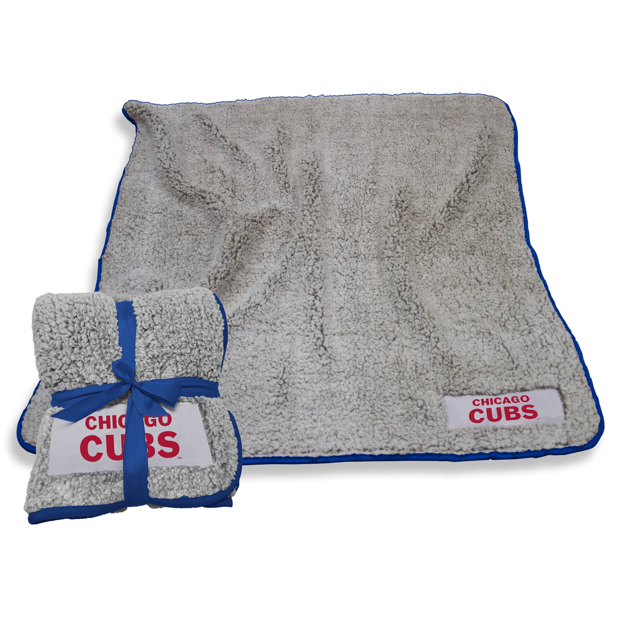 Logo Brands - Chicago Cubs 50" x 60" Frosty Fleece Team Blanket - Multicolor