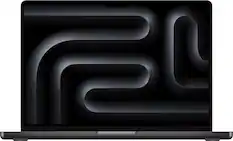 Front. Apple - MacBook Pro 14-inch Laptop - M5 chip with 10-core CPU and 10-core GPU - 16GB Memory - 1TB SSD - Space Black.