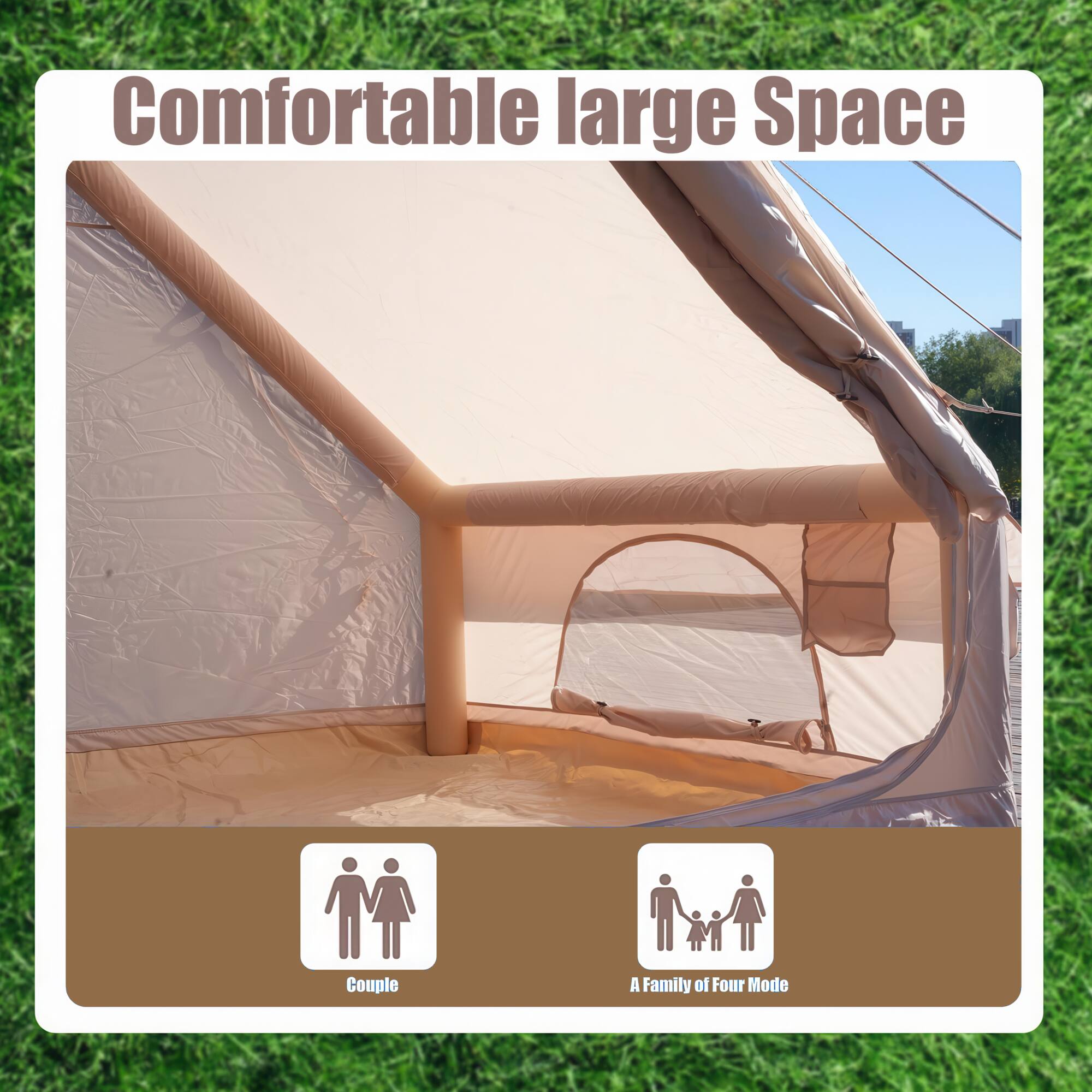 Comfortable large Space

Couple

A Family of Four Mode