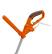 Alt View 15. WORX - WG124 6 Amp 15-Inch Cutting Diameter Electric Straight Shaft Grass Trimmer - Orange.