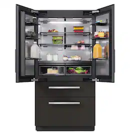 Miele - KFMC 3858 French Door 42" 23.1 Cubic Feet Bottom Mount MasterCool Fridge-Freezer - Custom Panel Ready