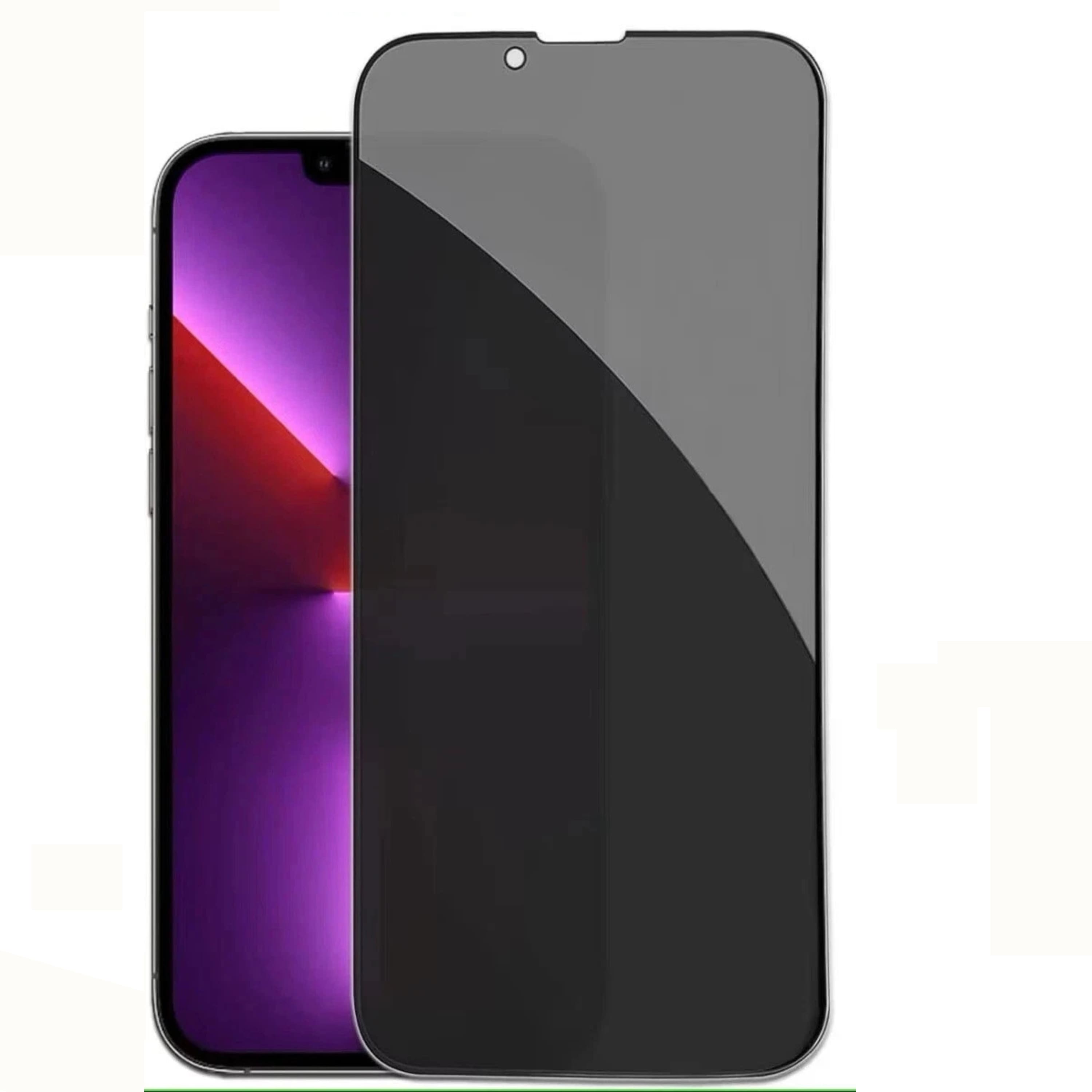 Kitcheniva - Iphone Privacy Tempered Glass Screen Protector 9H Hardness Anti Spy Pack of 5 XS Max/11 Pro Max - Dark Clear