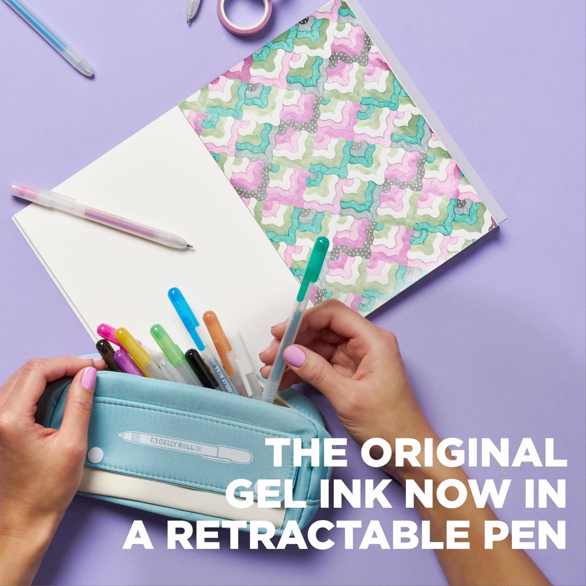 80 GELLY ROLL 08 GELLY GELLY ROLL 08 ORIGINAL THE GEL INK NOW IN A RETRACTABLE PEN