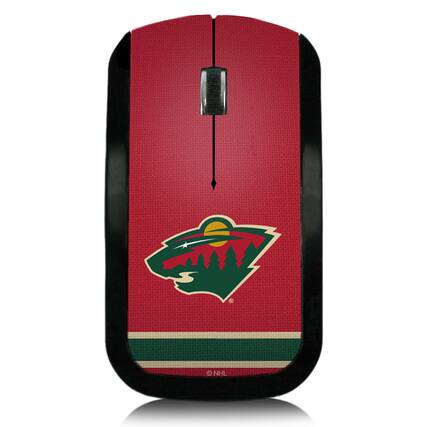 Front. Keyscaper - Minnesota Wild Stripe Wireless Mouse - Multicolor.