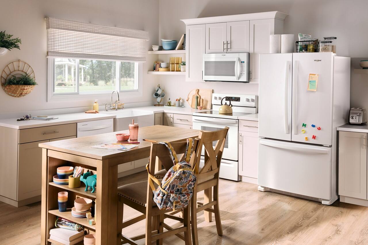 Alt View 13. Whirlpool - 25.2 Cu. Ft. French Door Smart Refrigerator with Elevated Deli Drawer - White.