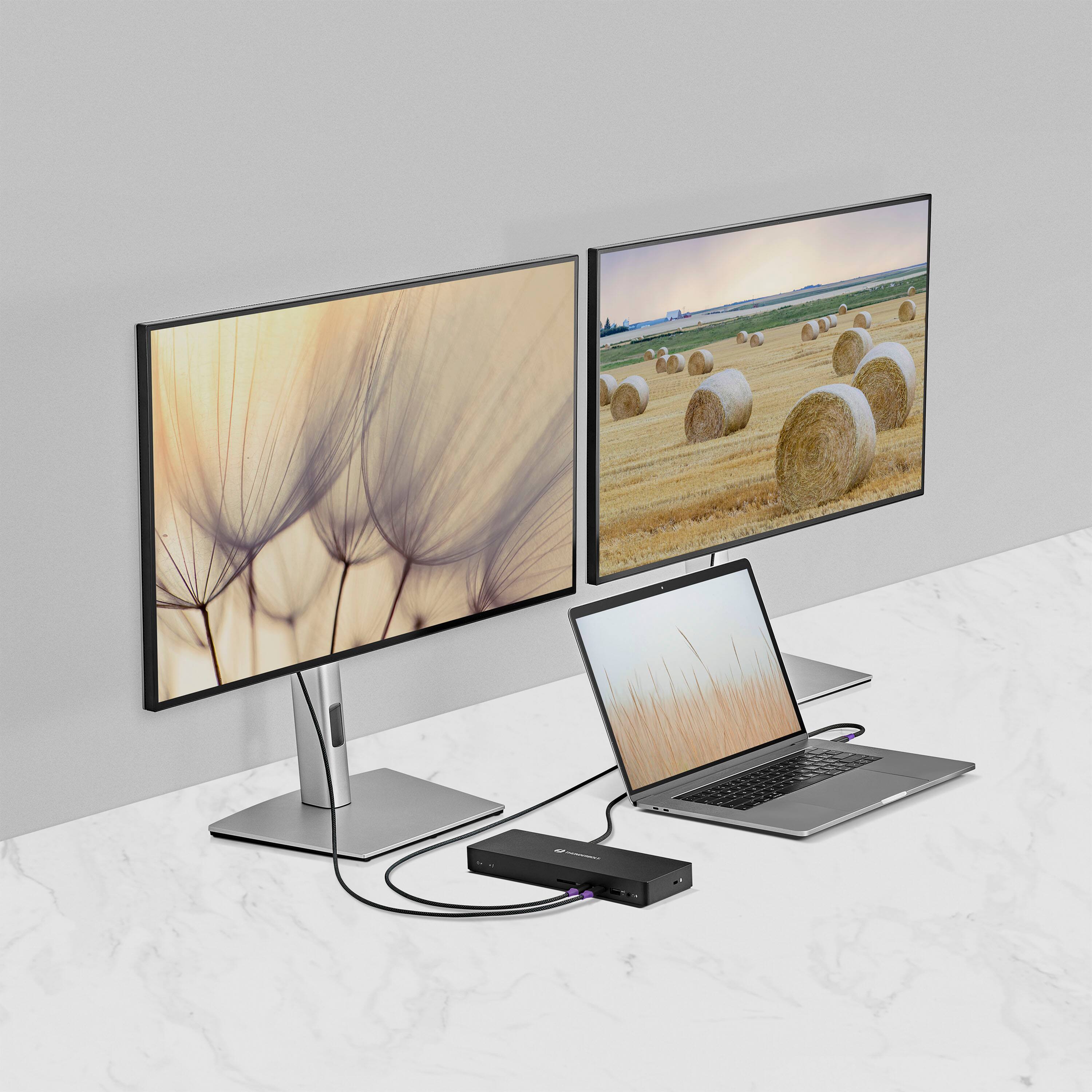 Alt View 14. Insignia™ - 3.28ft (1m) Thunderbolt 4 cable, USB-C to USB-C Cable Supports 8K Display / 40Gbps Data Transfer / 240W Power Delivery - Black/Gray.