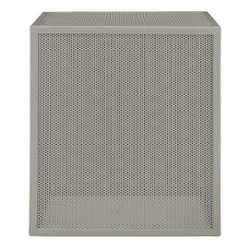 OSP Home Furnishings - Catalina Accent Cube Table - Grey - Front_Zoom