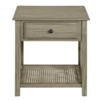 OSP Home Furnishings - Cambridge 1 Drawer Side Table - Bone - Front_Zoom