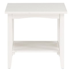 OSP Home Furnishings - Sierra Mission End Table - White Finish - Front_Zoom