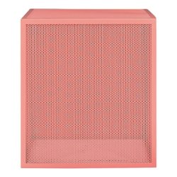 OSP Home Furnishings - Catalina Accent Cube Table - Coral - Front_Zoom