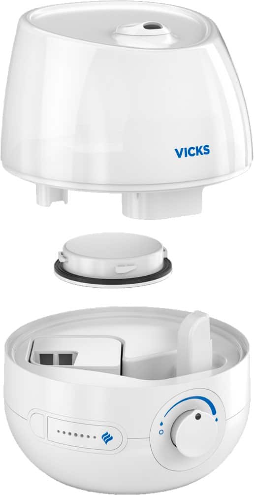 Alt View 14. Vicks - Vicks Top Fill 0.5 gallon Ultrasonic Cool Mist Humidifier - White.