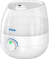 Vicks Top Fill 0.5 gallon Ultrasonic Cool Mist Humidifier - White - Left_Zoom