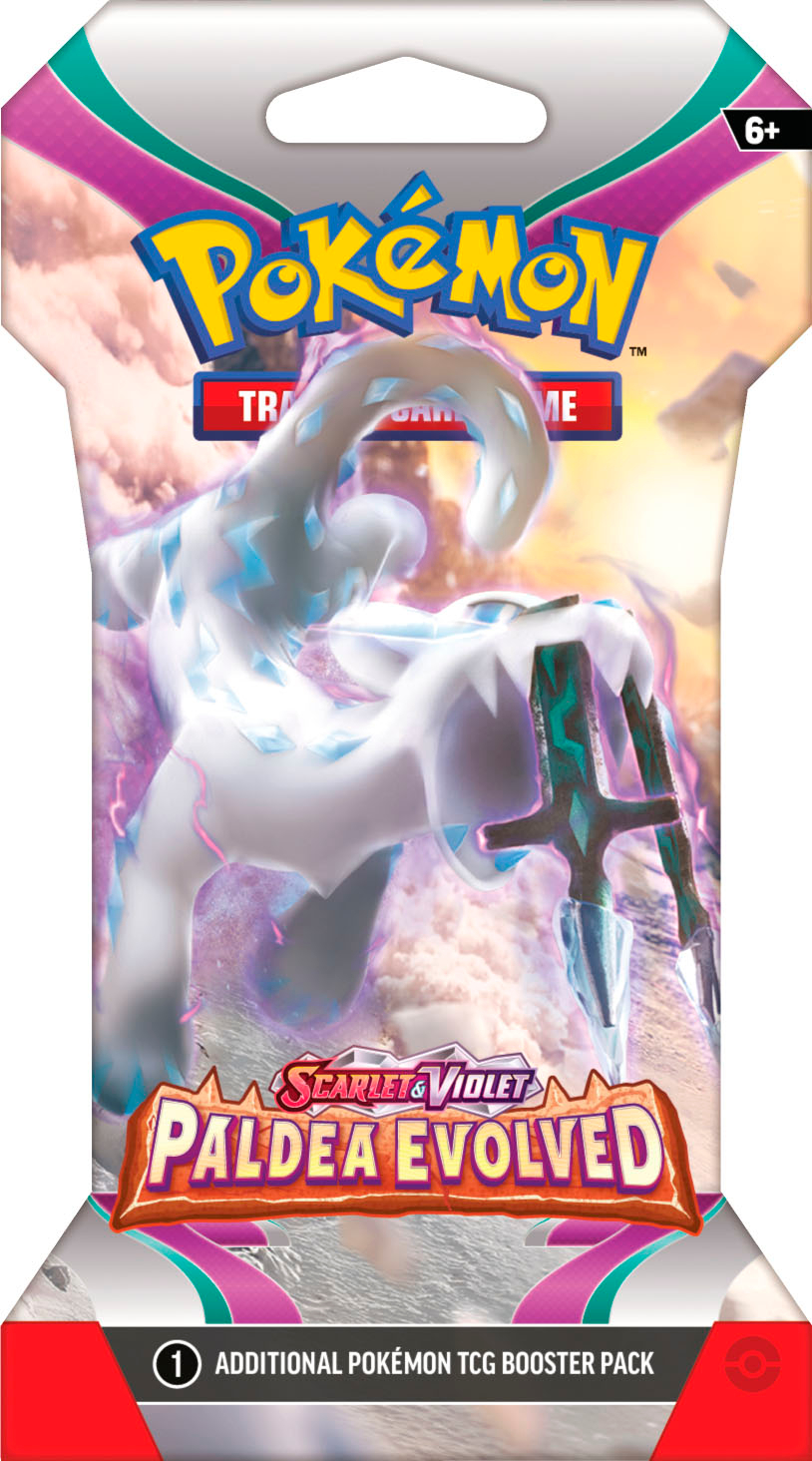 Angle View: Pokémon - Trading Card Game: Paldea Evolved Sleeved Boosters - Styles May Vary