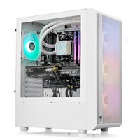 Thermaltake - Quartz 360T Gaming Desktop - AMD Ryzen 7 7700X - 16GB Memory - NVIDIA GeForce RTX 3060 Ti - 1TB SSD - White - Front_Zoom