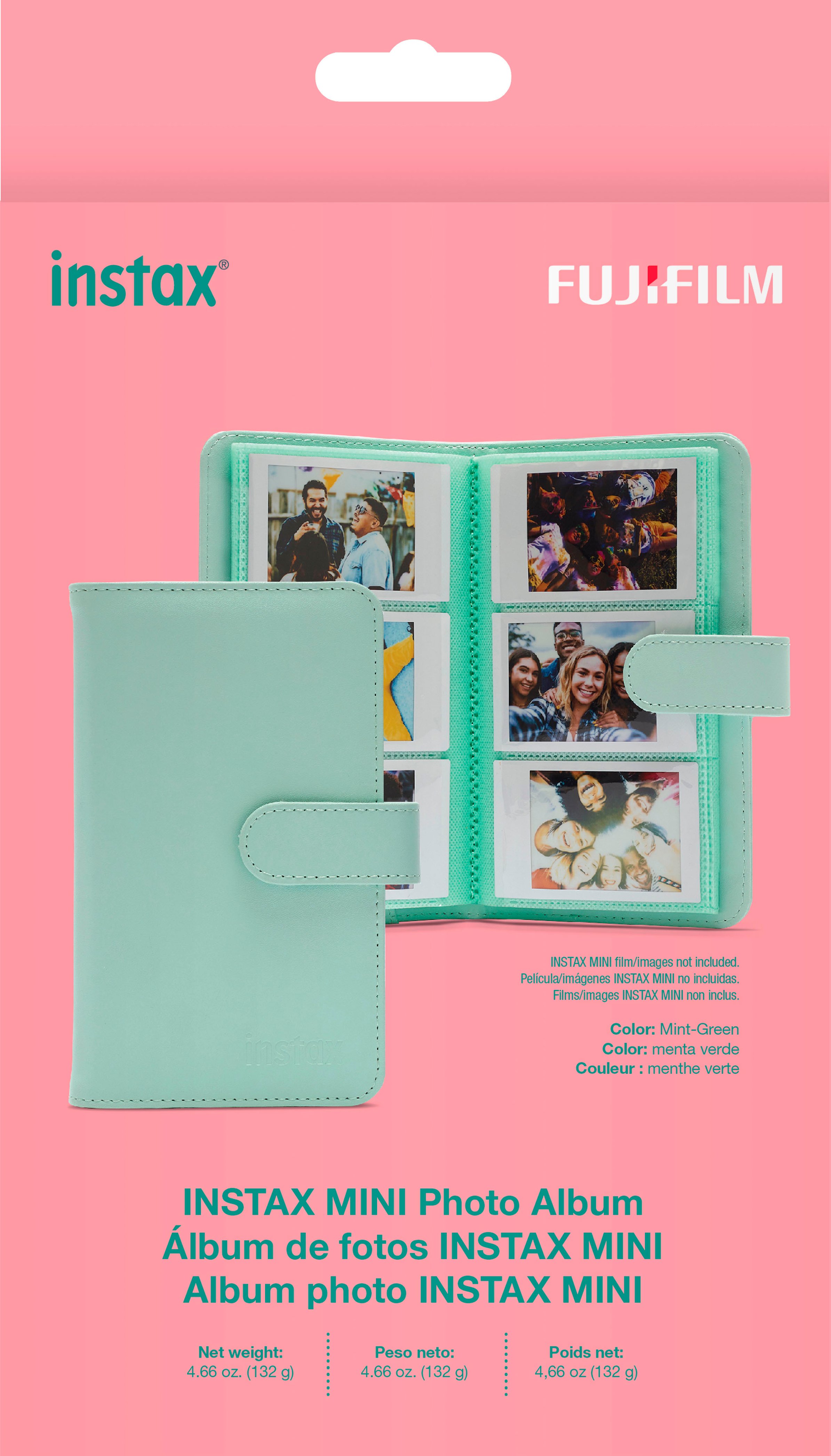 64 Pockets Fujifilm Instax Mini Photo Album- Pink