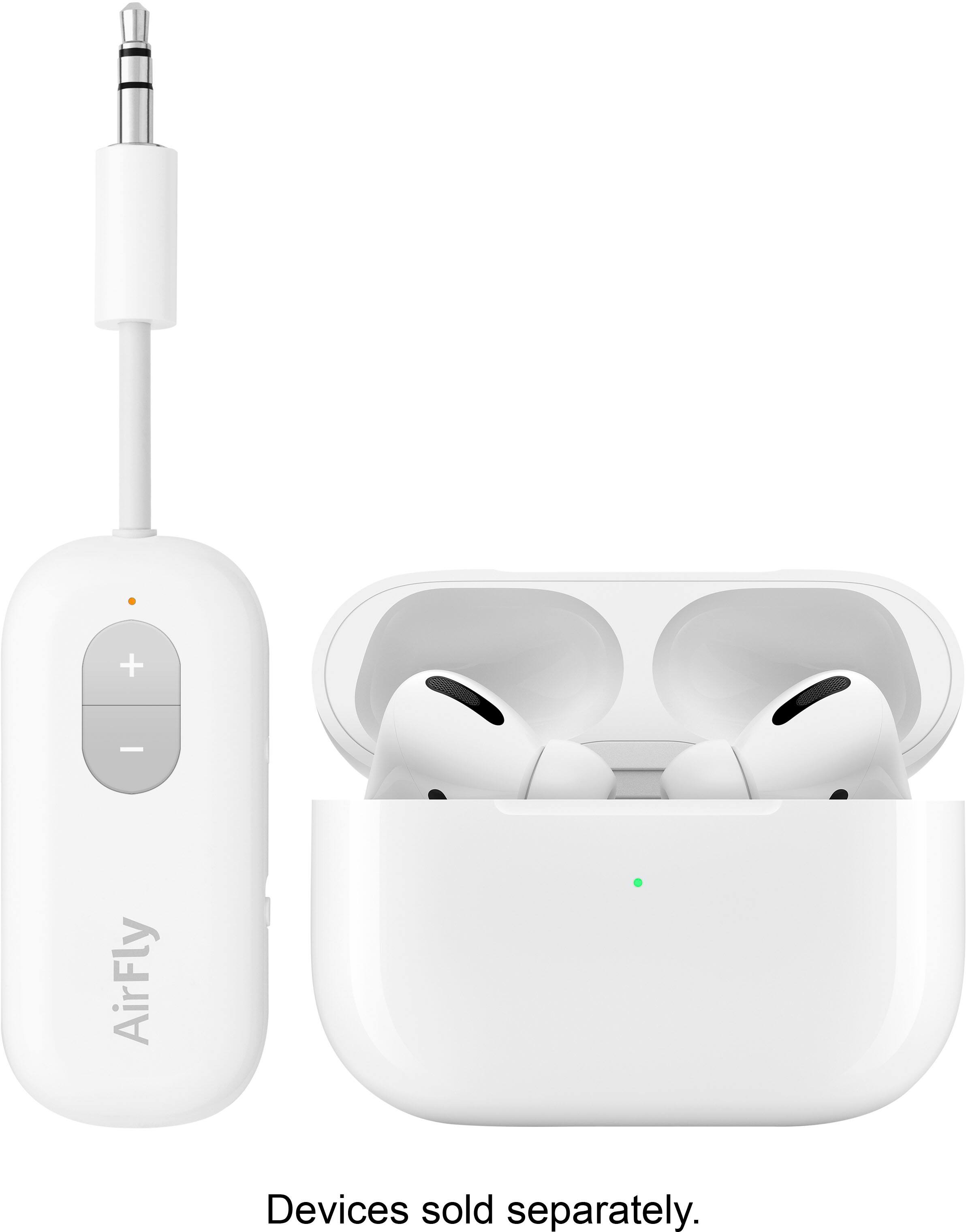 Left. Twelve South - AirFly SE Portable Bluetooth Audio Receiver - White.