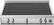 Front. Bertazzoni - 36" Induction Rangetop - Black.